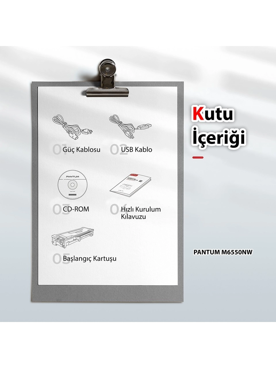 M6550NW Yazıcı Tarayıcı Fotokopi Network Wi Fi Mono Çok Fonksiyonlu Lazer Yazıcı