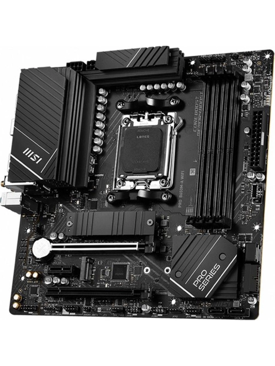MSI Pro B650M-A Wifi Am5 Ddr5 6400Mhz(Oc) Hdmı Dp M.2 Usb3.2 2.5G Lan Wifi 6E Matx Anakart