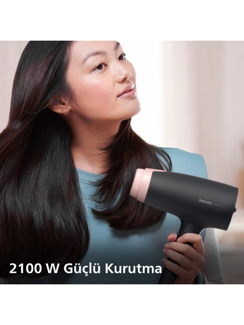 BHD350/06 Thermoprotect Saç Kurutma Makinesi 2100W Gelişmiş İyonik Bakım 6 Isı ve Hız Ayarı