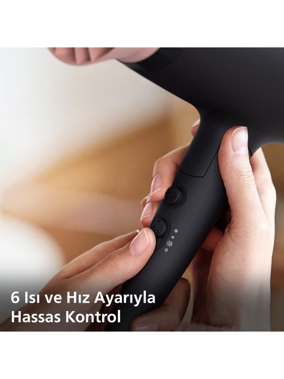 BHD350/06 Thermoprotect Saç Kurutma Makinesi 2100W Gelişmiş İyonik Bakım 6 Isı ve Hız Ayarı