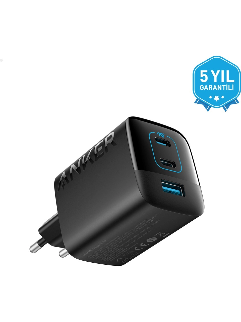 Anker Şarj Cihazı 336 Powerport 67W Yüksek Hızlı USB-C Şarj - PowerIQ 3.0 ve ActiveShield 