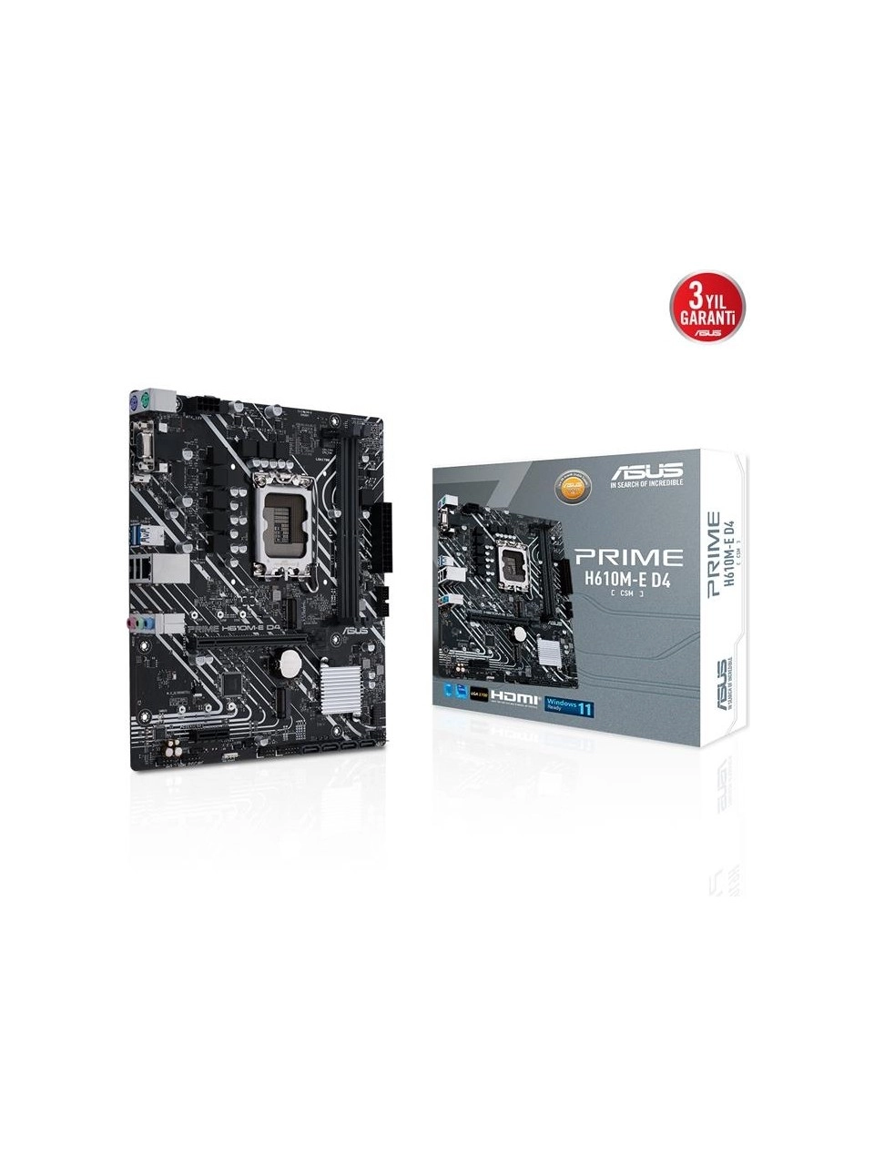 PRIME H610M-E D4-CSM DDR4 3200MHz DP HDMI M.2 mATX 1700p