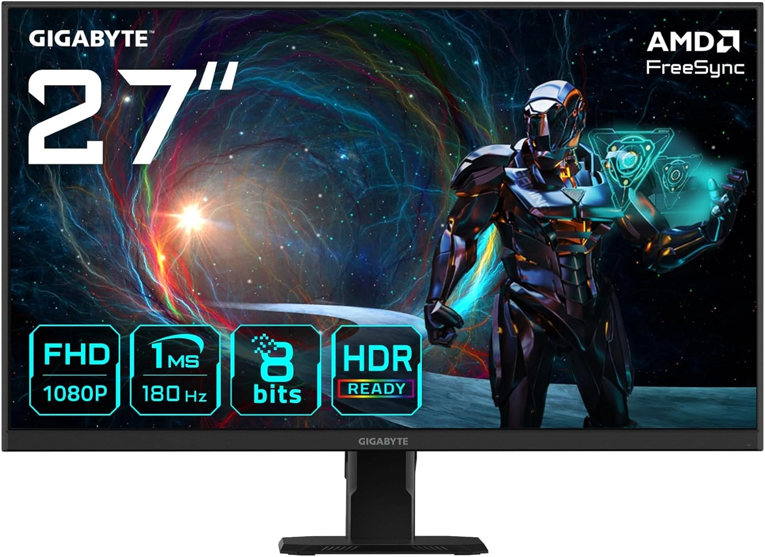 GS27FA 27’’ IPS Panel Oyuncu Monitörü, Full HD (1920x1080) 180Hz, 1ms, Mat Ekran, HDR Ready, HDMI 2.0 & DisplayPort