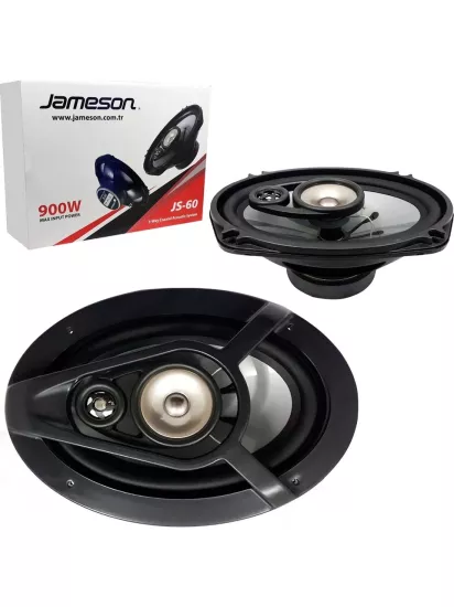 Jameson JS-60 6x9 900W Oto Hoparlör  Güçlü Ses, Şık Tasarım (2 Adet)