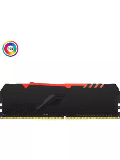 Kingston Fury Beast RGB 8GB KF432C16BBA/8 (1x8GB) DDR4 3200MHz CL16 Masaüstü PC Bellek