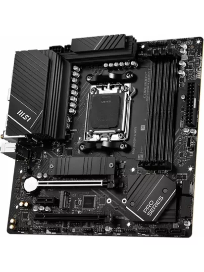 MSI Msı Mb Pro B650M-A Wifi Am5 Ddr5 6400Mhz(Oc) Hdmı Dp M.2 Usb3.2 2.5G Lan Wifi 6E Matx Anakart